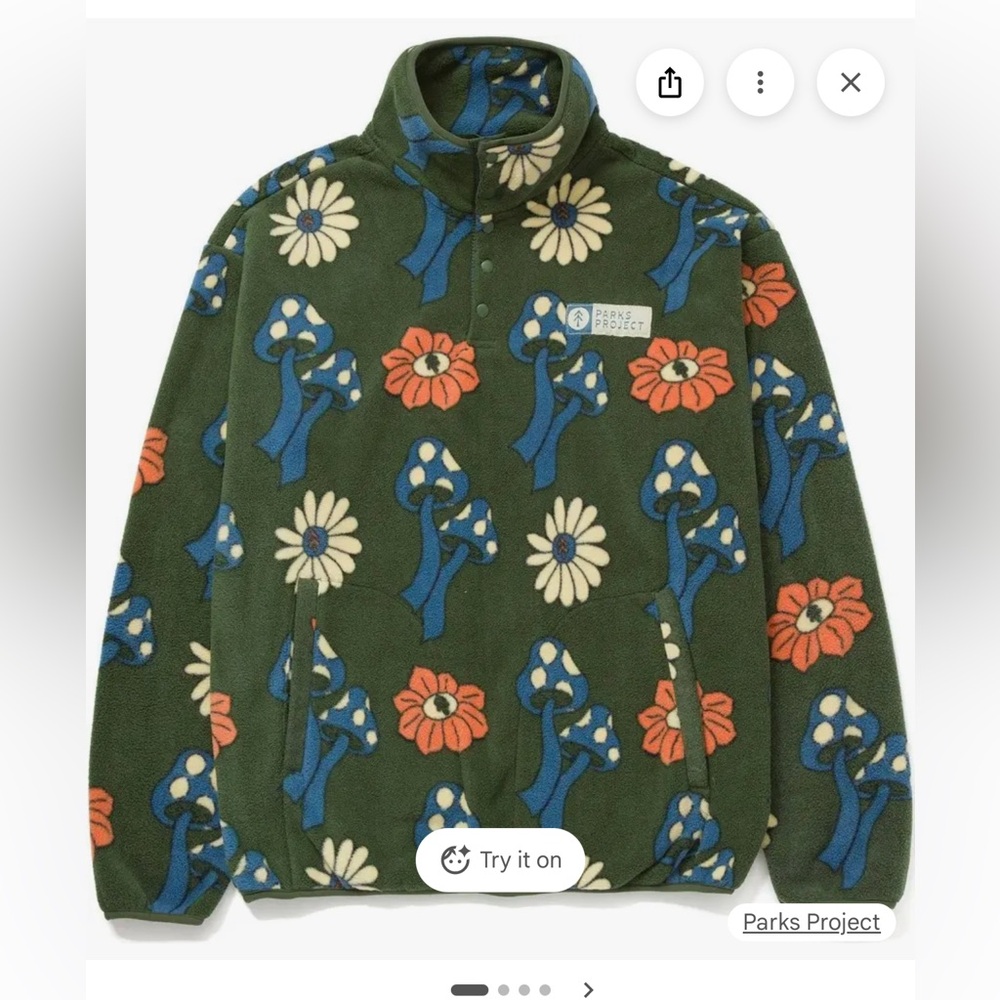 Parks Project - Power to the Parks - Shroom Trail Fleece Size S